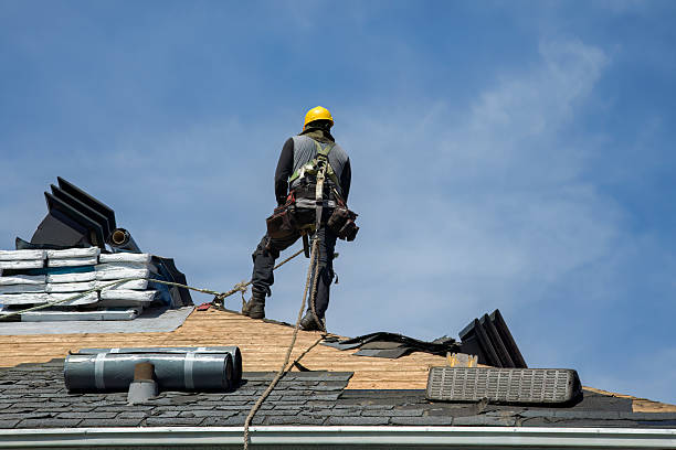 Professional Flat Roof Repair technician working in Kinston, NC